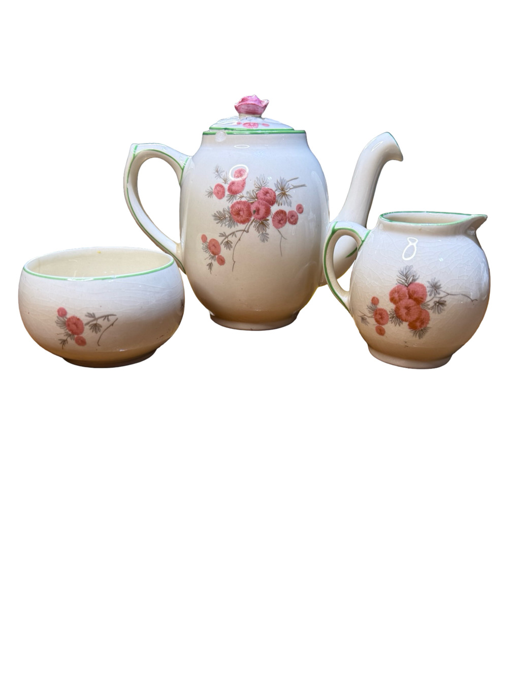 Simpsons Potters Ltd. Ambassador Ware Vintage Ceramic Teapot Set